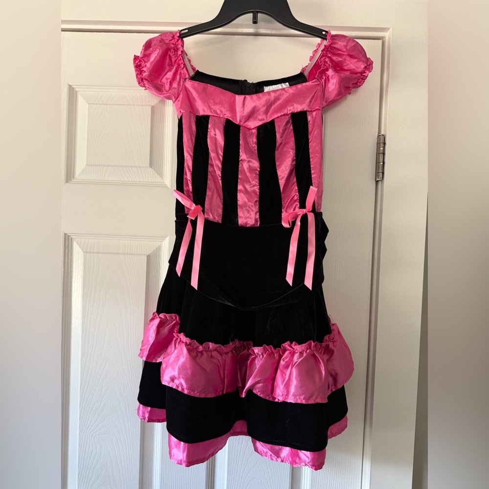 Underwraps Pink & Black Barmaid Wench Costume